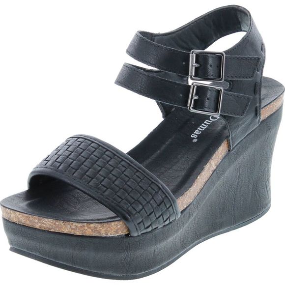Pierre Dumas Hester-12 Black Womens sandals 11 NEW - Picture 1 of 8